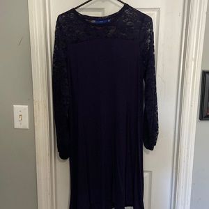 Navy with lace detail Apt 9 dress Size Medium